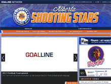 Tablet Screenshot of albertashootingstars.com